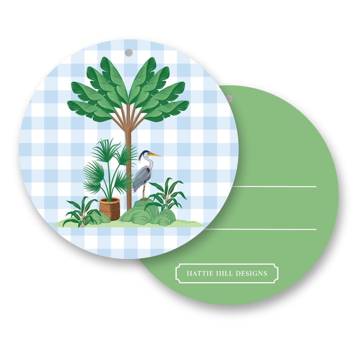 Coastal Canopy | Round Gift Tag