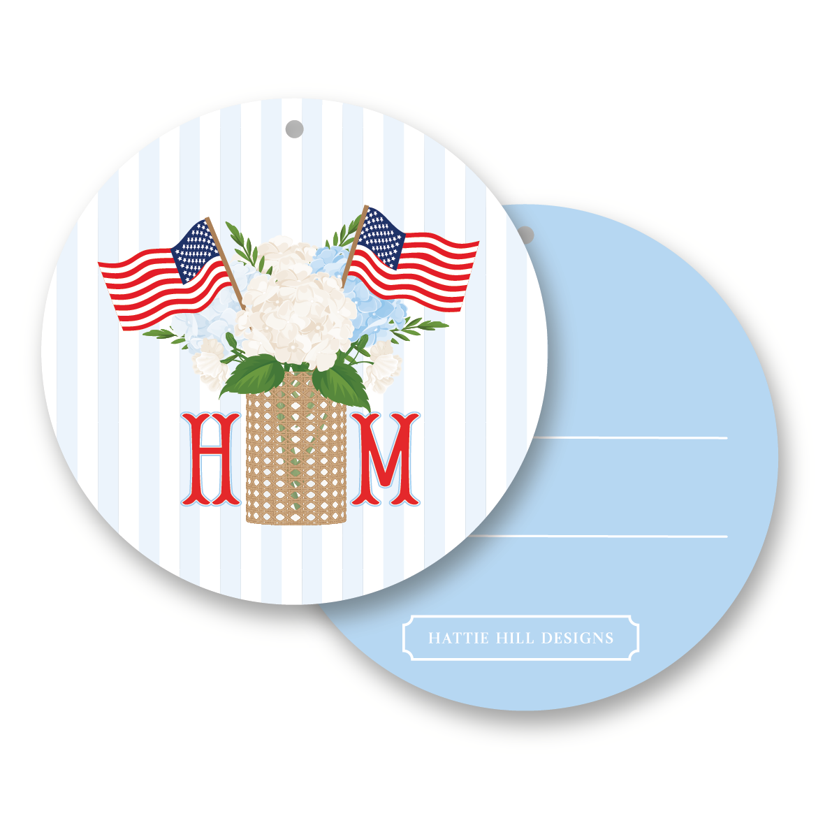 Colonial Grace | Round Gift Tag