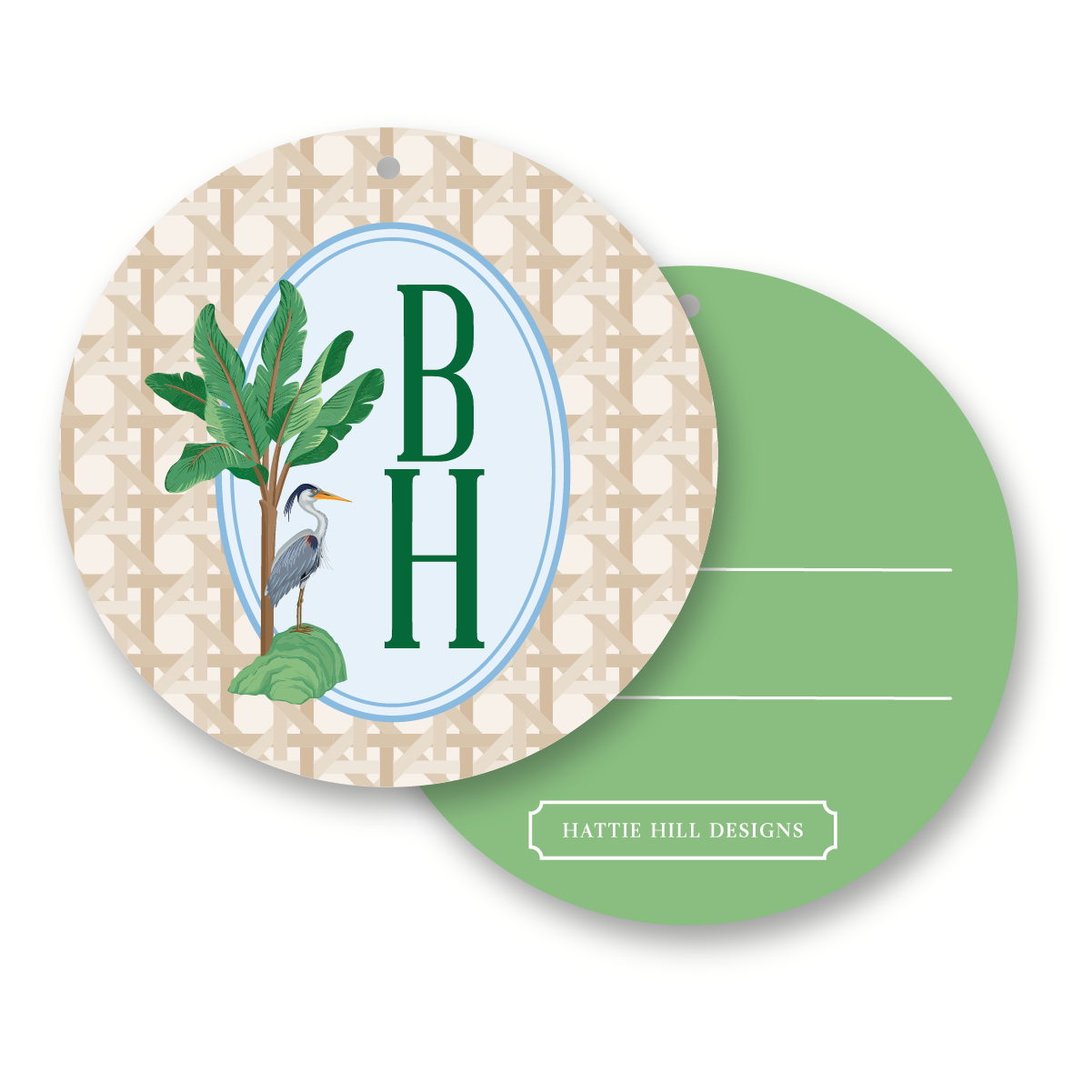Heron Haven | Round Gift Tag
