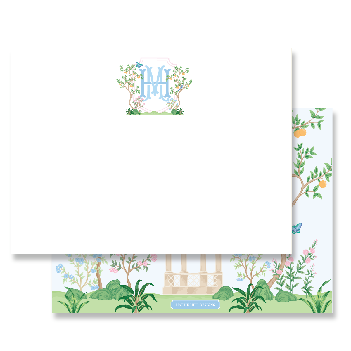 Citrus Trellis | Flat Note Cards