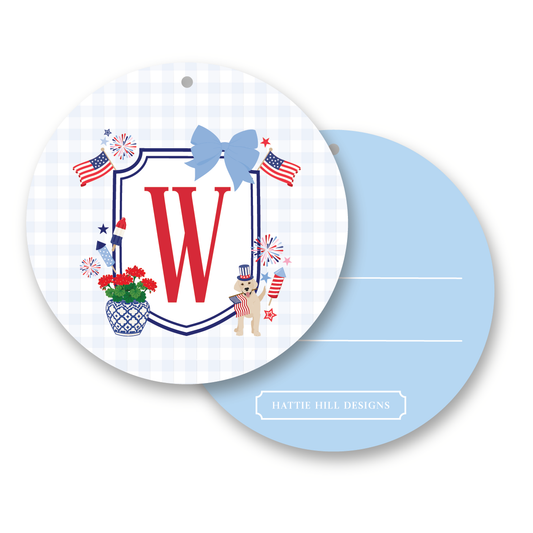 Star-Spangled Soiree | Round Gift Tag