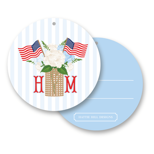 Colonial Grace | Round Gift Tag