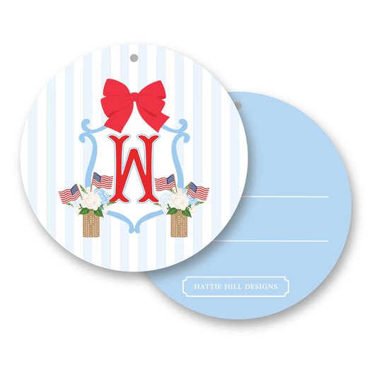 Patriot Manor | Round Gift Tag