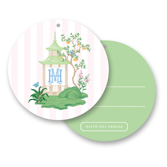 Orange Blossom | Round Gift Tag