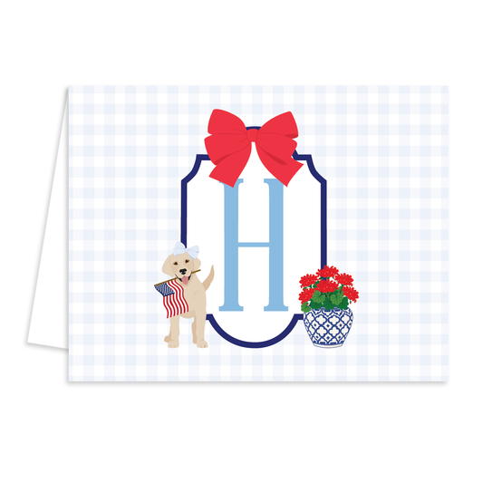 Red, White & Bloom | Folded Note Cards